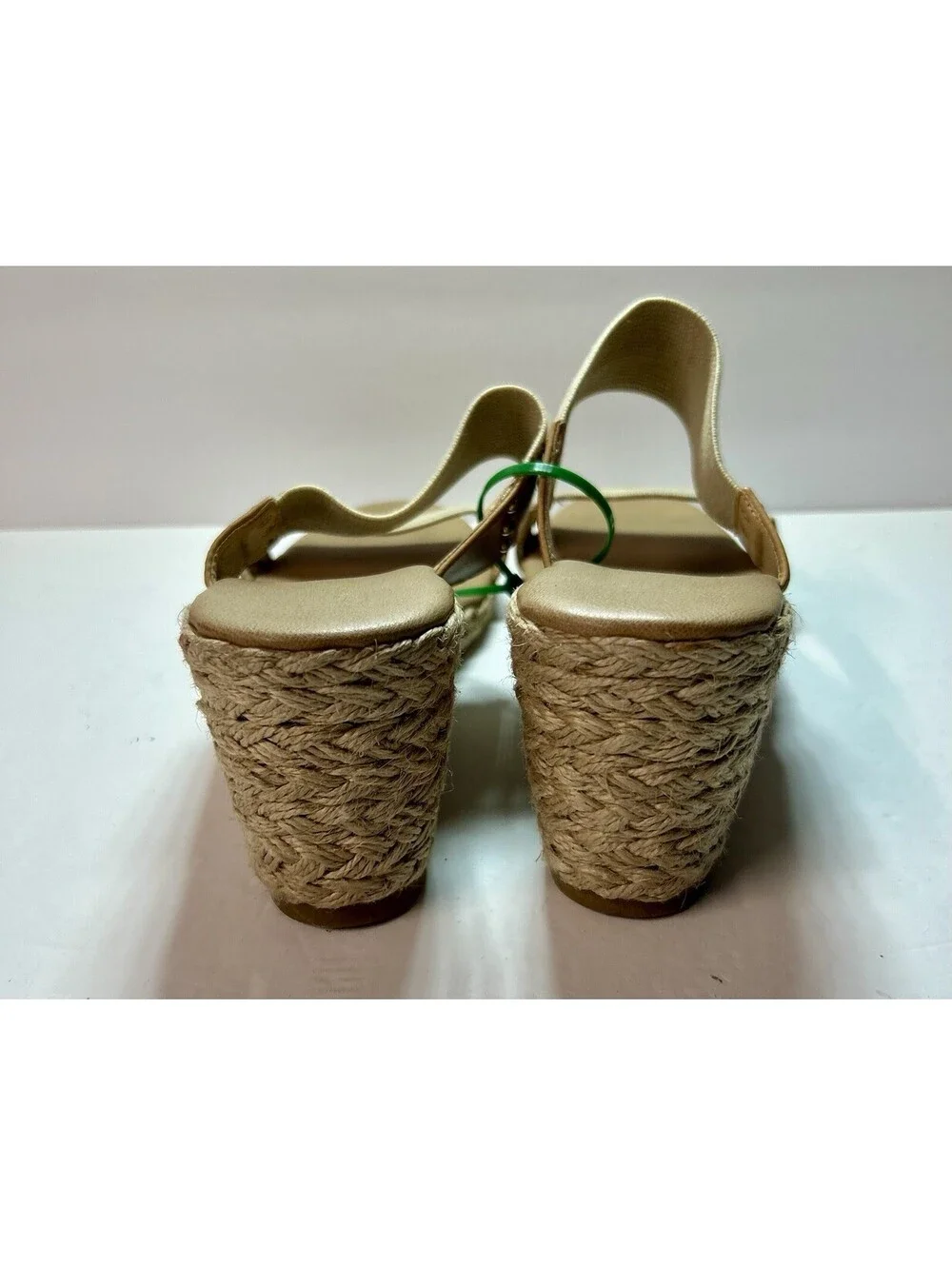 Tommy Bahama Sandals Womens Size W10M Super Espadrille Wedge Slip Ons Cream